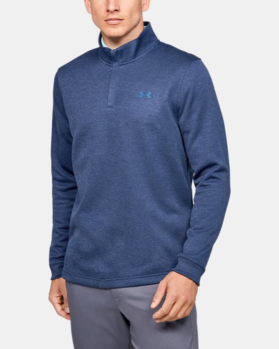 Men's UA Storm SweaterFleece ¼ Zip, Navy, pdpMainDesktop image number 0